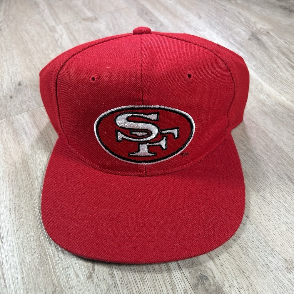 VTG New Era Pro San Francisco 49ers Snapback Hat NFL Football Red Wool Cap